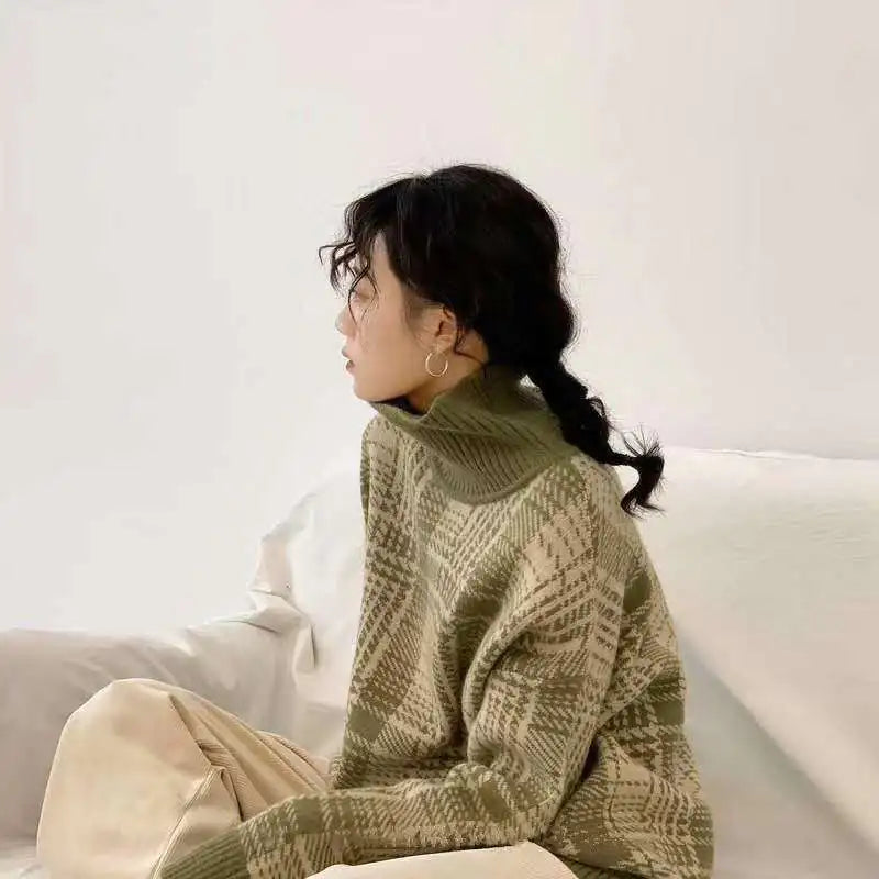 Vintage Thick Knit Turtleneck Sweater