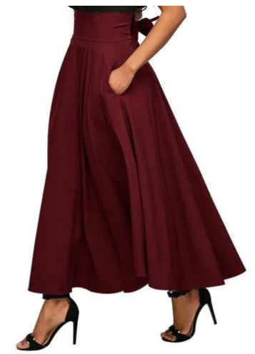 Chic A-Line Maxi Skirt
