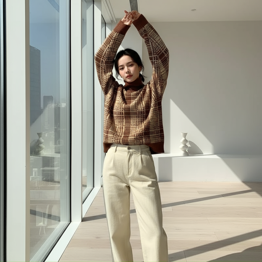 Vintage Brown Turtleneck