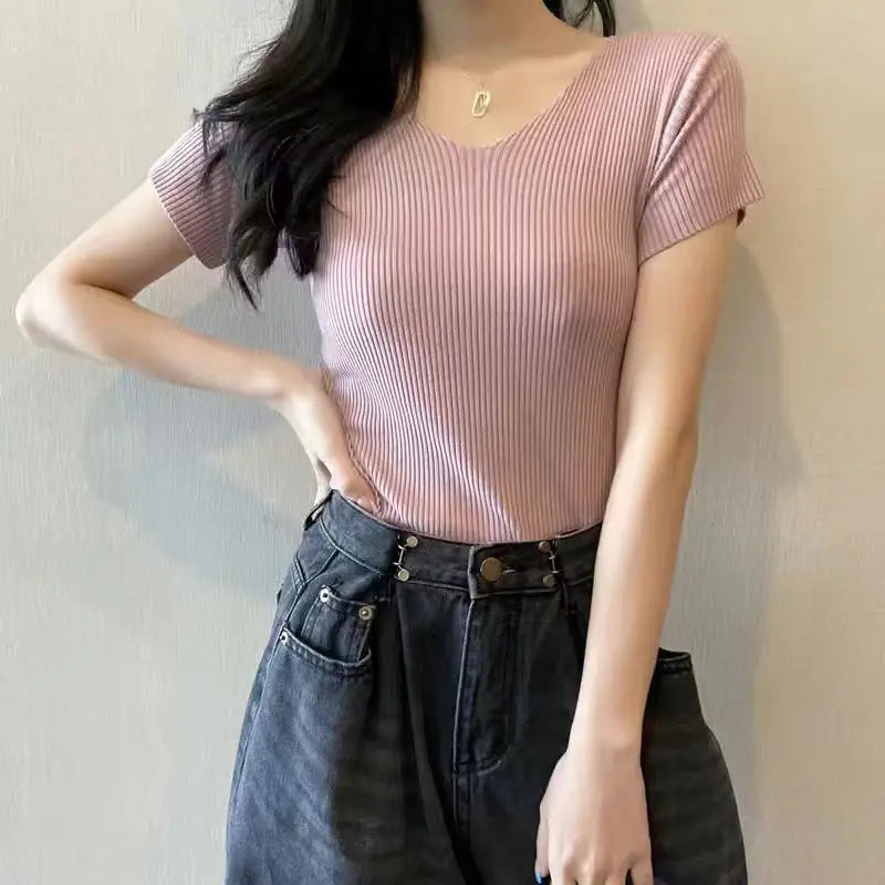 High-Waisted Cropped Trousers