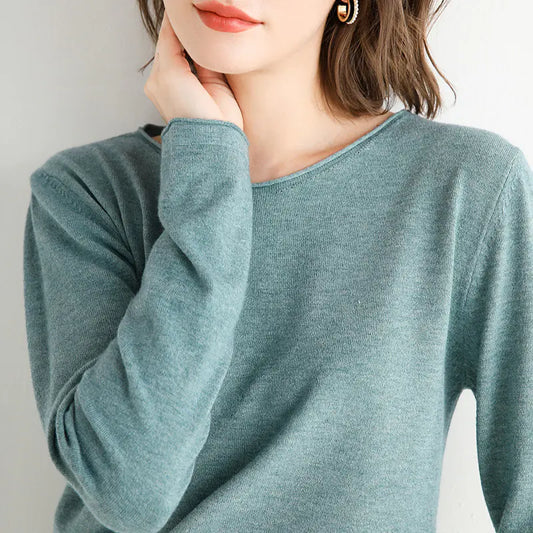 Loose V-Neck Knit Sweater