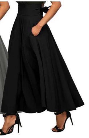 Chic A-Line Maxi Skirt