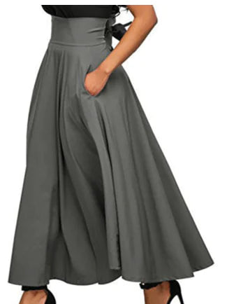 Chic A-Line Maxi Skirt